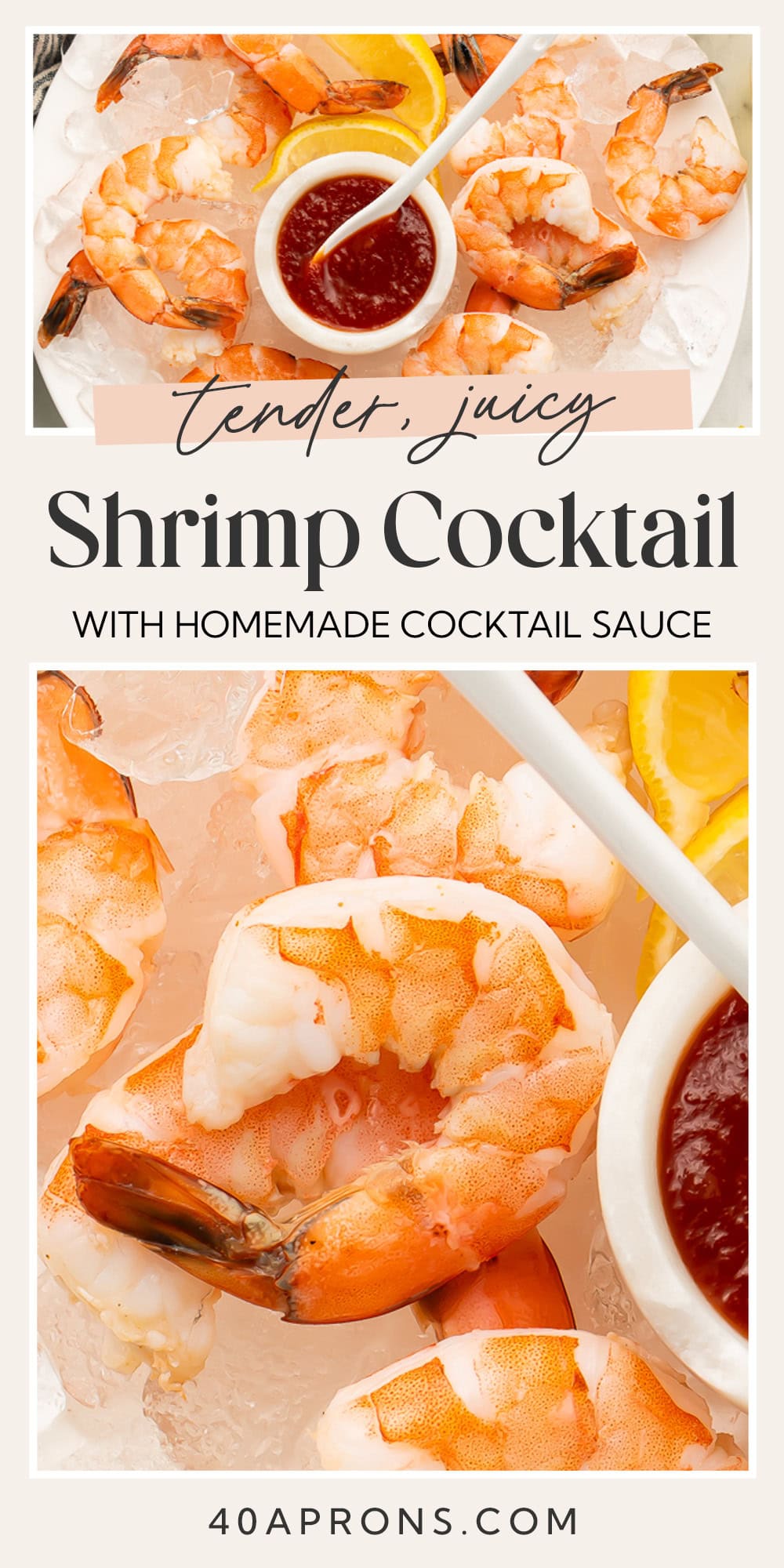 Pin graphic for shrimp cocktail.