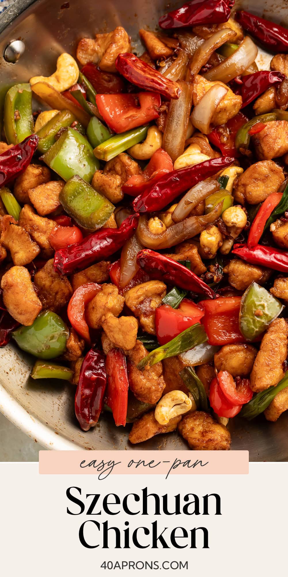 Pin graphic for szechuan chicken.